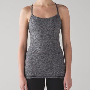 LULULEMON Power Y Heathered Black, Size 4